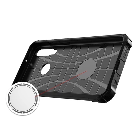 Hybrid Armor Case Tough Rugged Cover for Huawei Y6p blue