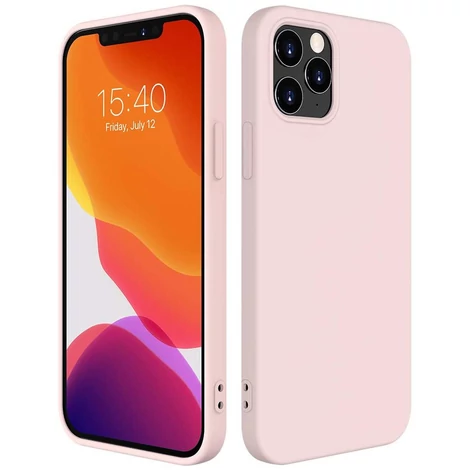 Silicone Case Soft Flexible Rubber Cover for iPhone 12 Pro Max pink