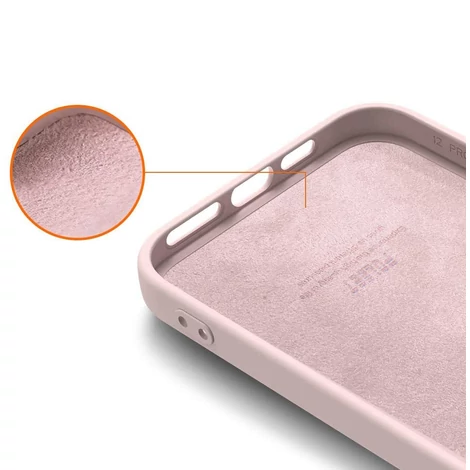 Silicone Case Soft Flexible Rubber Cover for iPhone 12 Pro Max pink