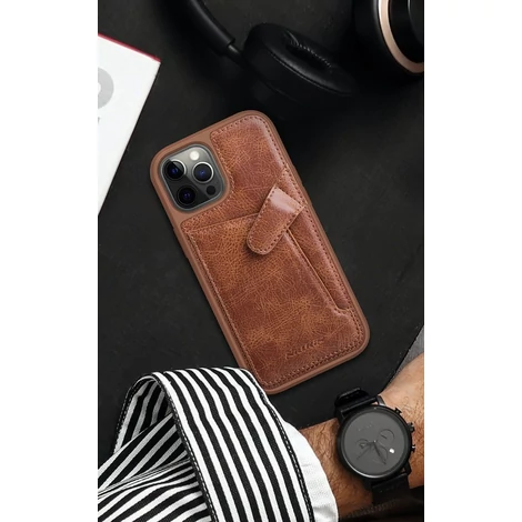 Nillkin Aoge Leather Case genuine leather protective wallet cover iPhone 12 mini black