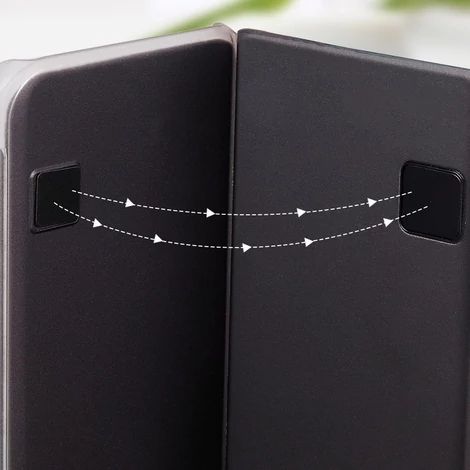 Clear View Case cover for Motorola Moto G9 Plus black