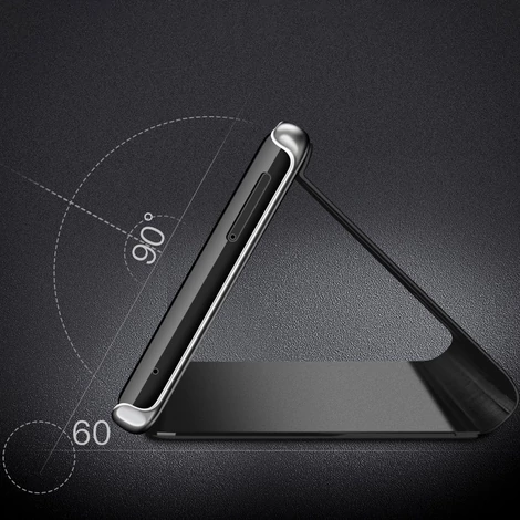 Clear View Case cover for Motorola Moto G9 Plus black