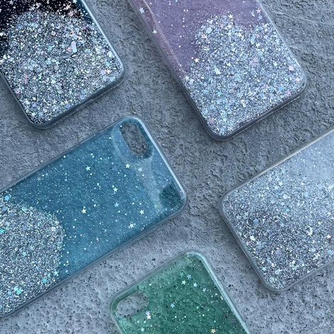 Wozinsky Star Glitter Shining Cover for Xiaomi Mi 10T Lite green