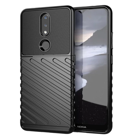 Thunder Case flexible armored cover for Nokia 2.4 black