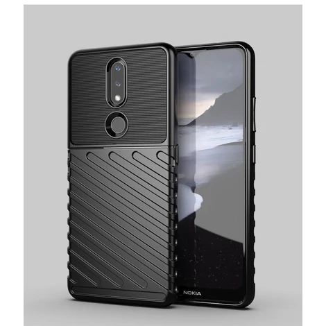 Thunder Case flexible armored cover for Nokia 2.4 black