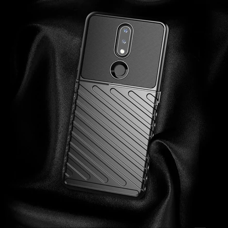 Thunder Case flexible armored cover for Nokia 2.4 black