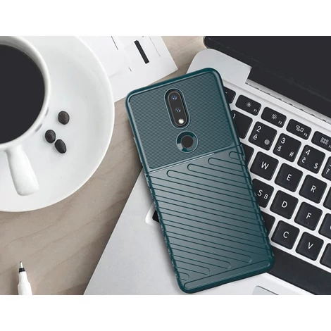 Thunder Case flexible armored cover for Nokia 2.4 black