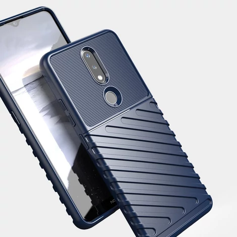 Thunder Case flexible armored cover for Nokia 2.4 black
