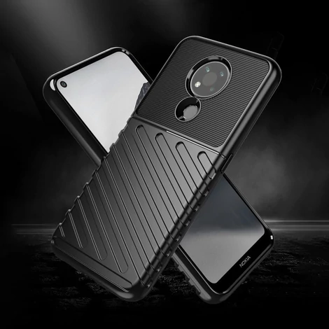Thunder Case flexible armored cover for Nokia 3.4 black
