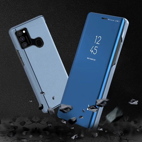 Clear View Case cover for Samsung Galaxy A12 / Galaxy M12 black