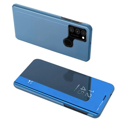 Clear View Case cover for Samsung Galaxy A12 / Galaxy M12 blue
