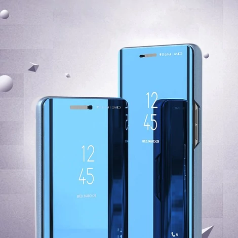 Clear View Case cover for Samsung Galaxy A12 / Galaxy M12 blue
