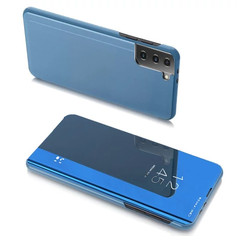 Clear View Case cover for Samsung Galaxy S21 5G blue
