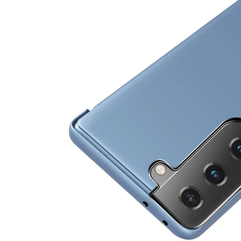 Clear View Case cover for Samsung Galaxy S21 5G blue
