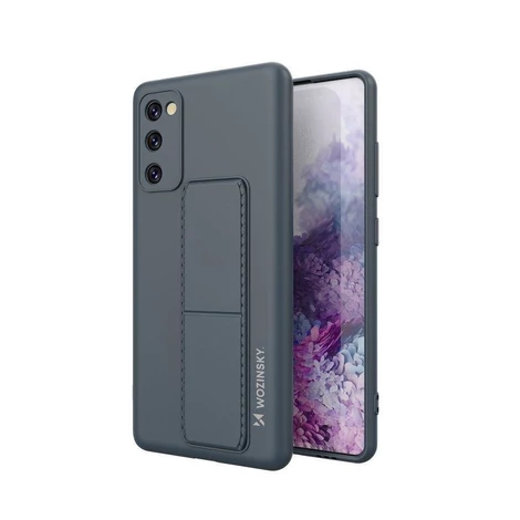Wozinsky Kickstand Case silicone stand cover for Samsung Galaxy A71 navy blue