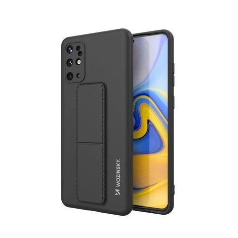 Wozinsky Kickstand Case silicone stand cover for Samsung Galaxy S20 + black