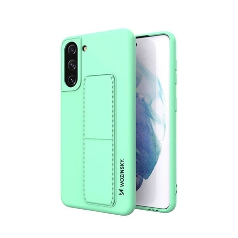 Wozinsky Kickstand Case Silicone Stand Cover for Samsung Galaxy S21 + 5G Mint