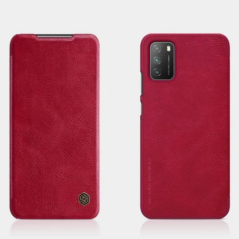 Nillkin Qin original leather case cover for Xiaomi Poco M3 black