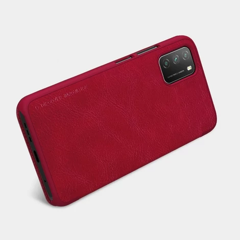 Nillkin Qin original leather case cover for Xiaomi Poco M3 black