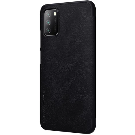 Nillkin Qin original leather case cover for Xiaomi Poco M3 black