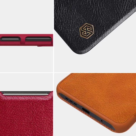 Nillkin Qin original leather case cover for Xiaomi Poco M3 black