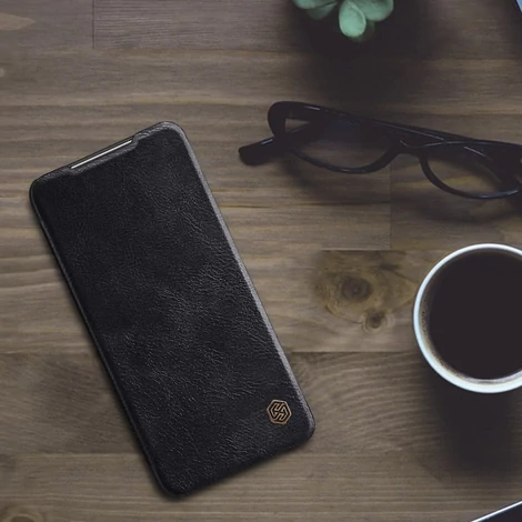Nillkin Qin original leather case cover for Xiaomi Poco M3 black