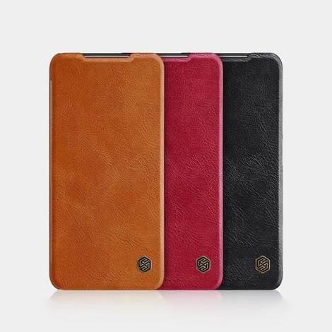 Nillkin Qin original leather case cover for Xiaomi Poco M3 black