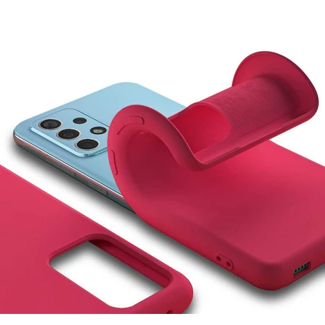 Silicone Case Soft Flexible Rubber Cover for Samsung Galaxy A32 4G red