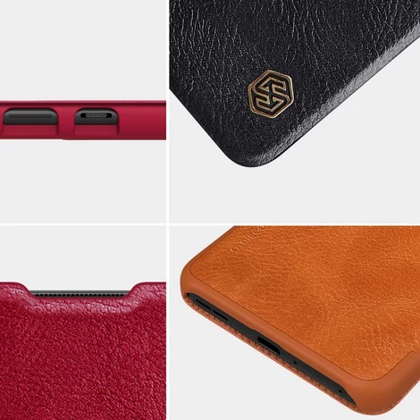Nillkin Qin original leather case cover for OnePlus 9 black
