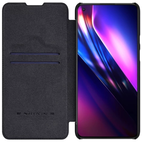 Nillkin Qin original leather case cover for OnePlus 9 black