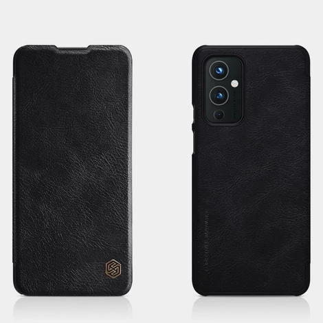 Nillkin Qin original leather case cover for OnePlus 9 black