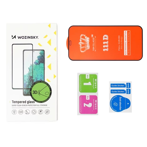 Wozinsky super durable Full Glue tempered glass full screen with frame Case Friendly Nokia G20 black