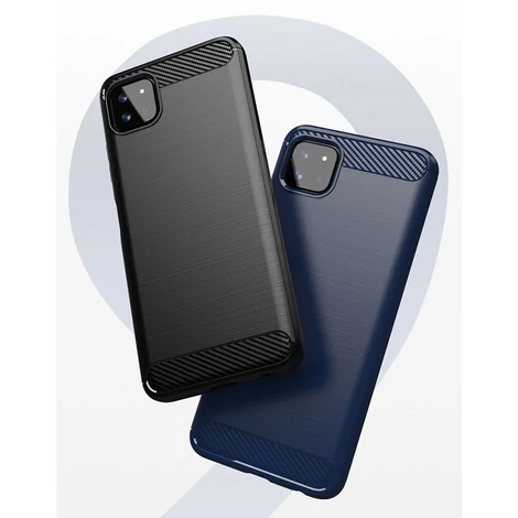 Carbon Case Flexible TPU Cover for Samsung Galaxy A22 5G black