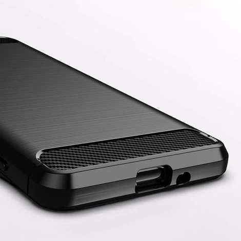 Carbon Case Flexible Cover TPU Case for Sony Xperia 5 III black