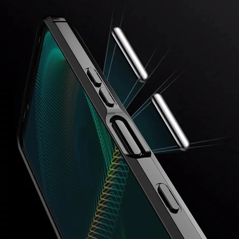 Carbon Case Flexible Cover TPU Case for Sony Xperia 5 III black