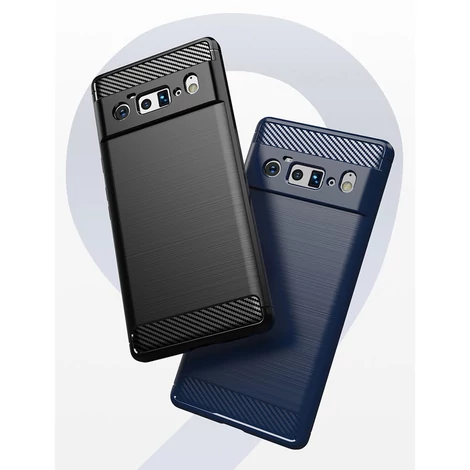 Carbon Case Flexible cover for Google Pixel 6 Pro black
