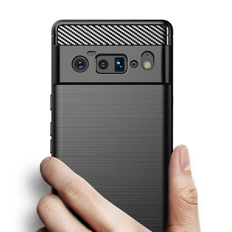 Carbon Case Flexible cover for Google Pixel 6 Pro black