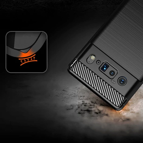 Carbon Case Flexible cover for Google Pixel 6 Pro black