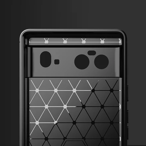 Carbon Case Flexible cover for Google Pixel 6 black