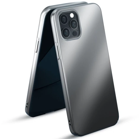 Kingxbar Aurora Series hard case for iPhone 12 Pro Max black-silver
