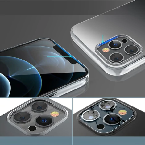 Kingxbar Aurora Series hard case for iPhone 12 Pro Max black-silver