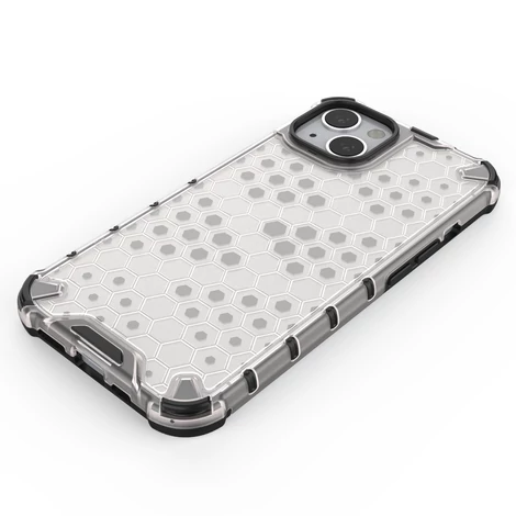 Honeycomb armored case with a gel frame iPhone 13 black