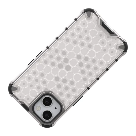 Honeycomb Case armor cover with TPU Bumper for iPhone 13 green
