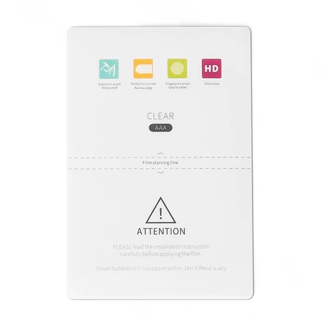 50 pcs Ultra-Clear Auto repair Hydrogel Screen Protector (18cm x 12cm)