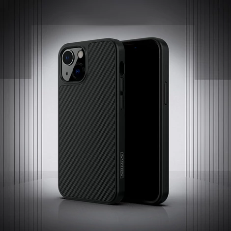 Nillkin Synthetic Fiber Carbon case cover for iPhone 13 black