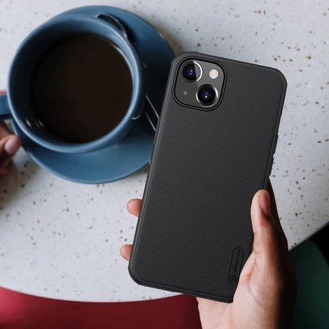Nillkin Super Frosted Shield Case + kickstand for iPhone 13 black