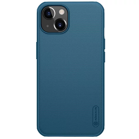 Nillkin Super Frosted Shield Case + kickstand for iPhone 13 blue