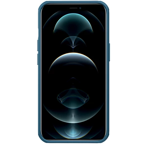 Nillkin Super Frosted Shield Case + kickstand for iPhone 13 blue