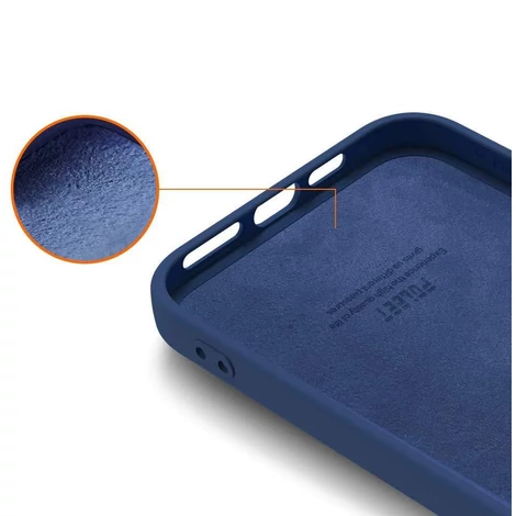 Silicone Case Soft Flexible Rubber Cover for iPhone 13 Pro blue