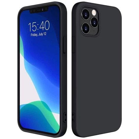 Silicone Case Soft Flexible Rubber Cover for iPhone 13 mini black